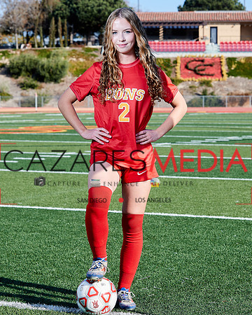 Cathedral Catholic Girls Varisty Soccer Team Media Day
