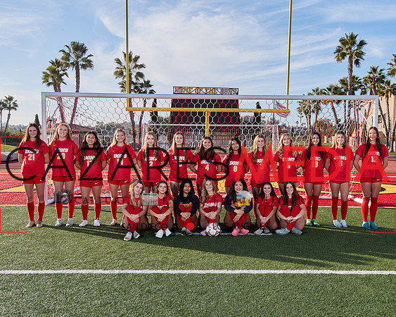 Cathedral Catholic Girls Varisty Soccer Team Media Day