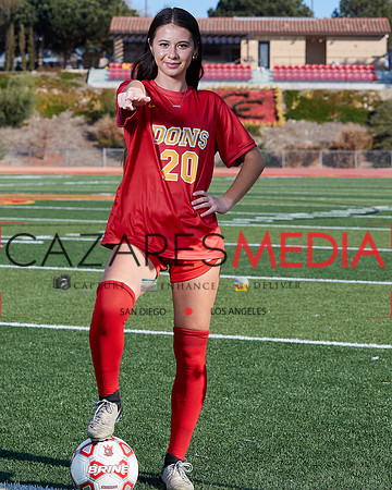 Cathedral Catholic Girls Varisty Soccer Team Media Day