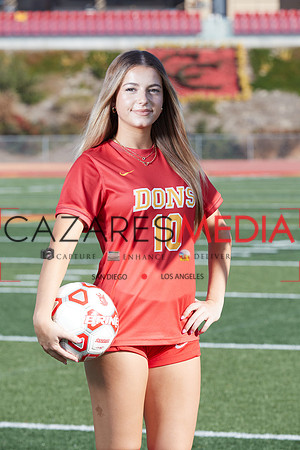 Cathedral Catholic Girls Varisty Soccer Team Media Day