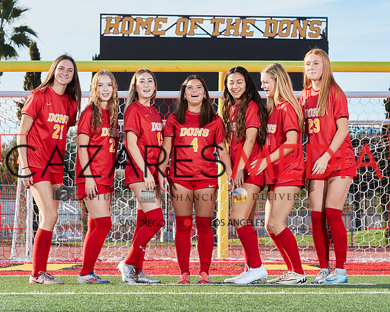 Cathedral Catholic Girls Varisty Soccer Team Media Day