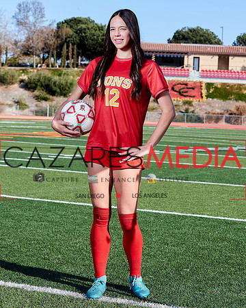 Cathedral Catholic Girls Varisty Soccer Team Media Day