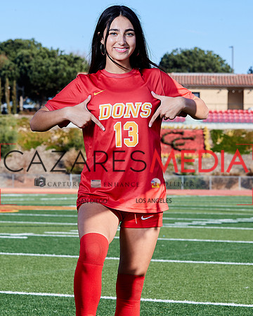 Cathedral Catholic Girls Varisty Soccer Team Media Day