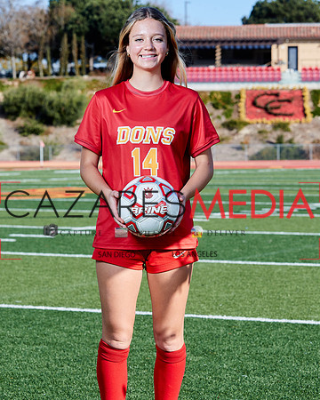 Cathedral Catholic Girls Varisty Soccer Team Media Day