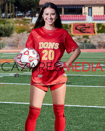 Cathedral Catholic Girls Varisty Soccer Team Media Day