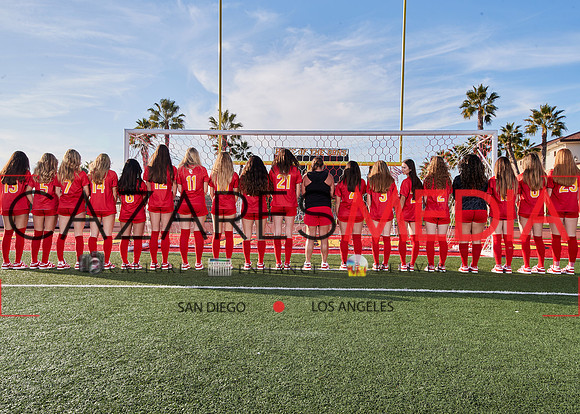 Cathedral Catholic Girls Varisty Soccer Team Media Day