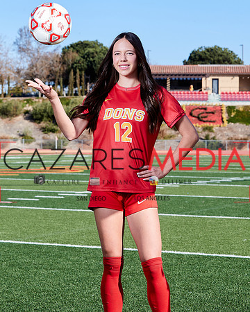 Cathedral Catholic Girls Varisty Soccer Team Media Day