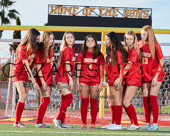 Cathedral Catholic Girls Varisty Soccer Team Media Day