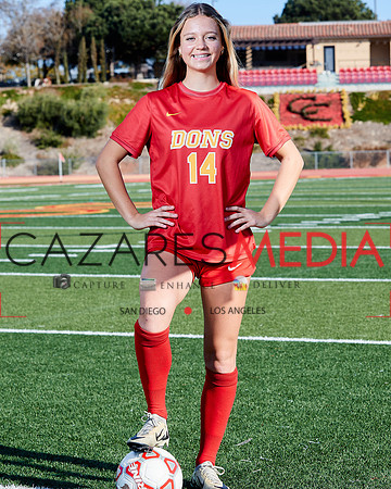 Cathedral Catholic Girls Varisty Soccer Team Media Day