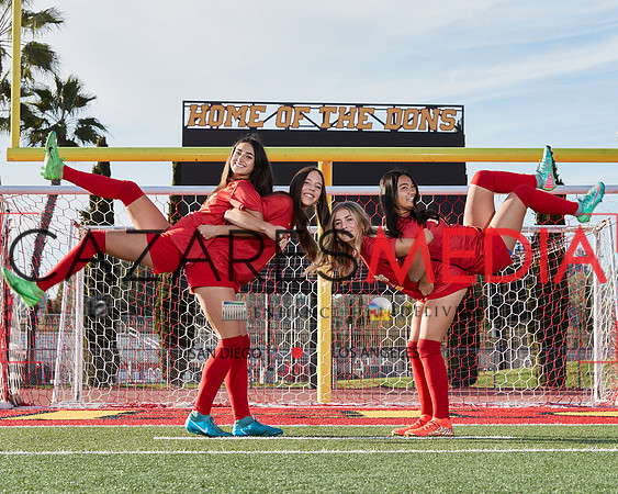 Cathedral Catholic Girls Varisty Soccer Team Media Day