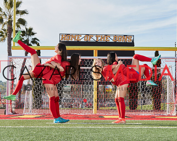 Cathedral Catholic Girls Varisty Soccer Team Media Day