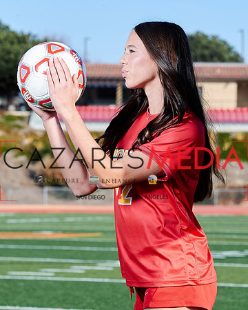 Cathedral Catholic Girls Varisty Soccer Team Media Day