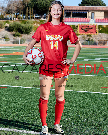 Cathedral Catholic Girls Varisty Soccer Team Media Day