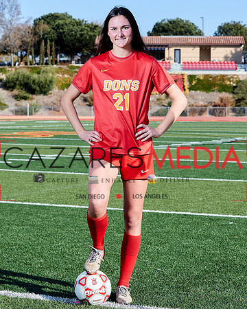 Cathedral Catholic Girls Varisty Soccer Team Media Day