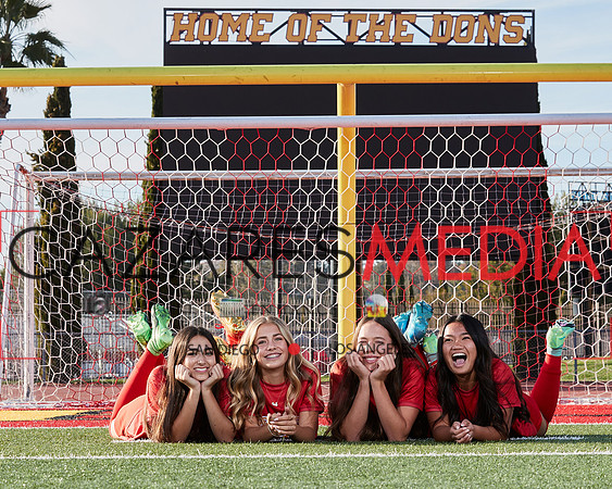 Cathedral Catholic Girls Varisty Soccer Team Media Day