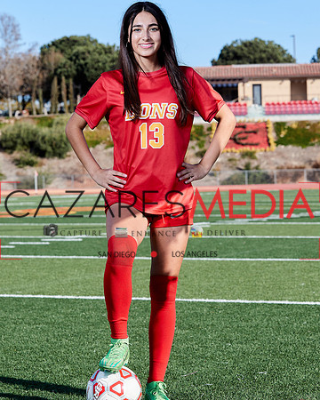 Cathedral Catholic Girls Varisty Soccer Team Media Day