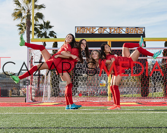 Cathedral Catholic Girls Varisty Soccer Team Media Day