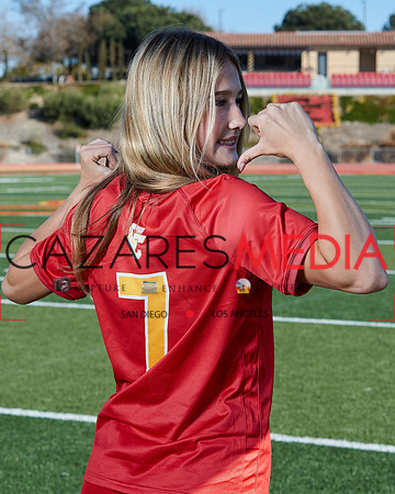 Cathedral Catholic Girls Varisty Soccer Team Media Day