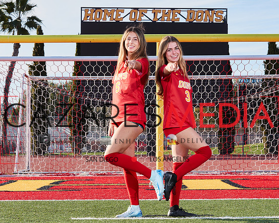 Cathedral Catholic Girls Varisty Soccer Team Media Day