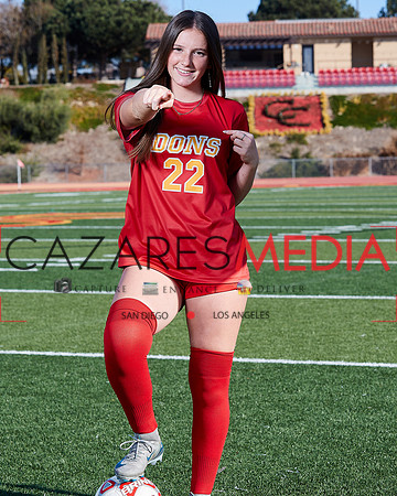 Cathedral Catholic Girls Varisty Soccer Team Media Day