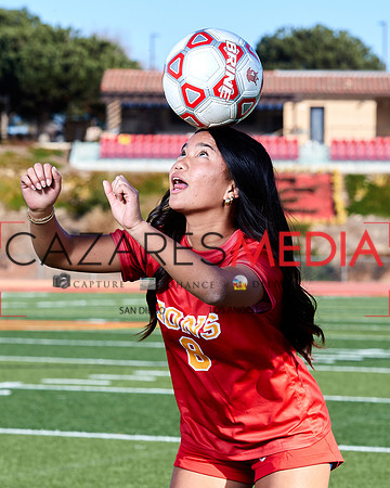 Cathedral Catholic Girls Varisty Soccer Team Media Day