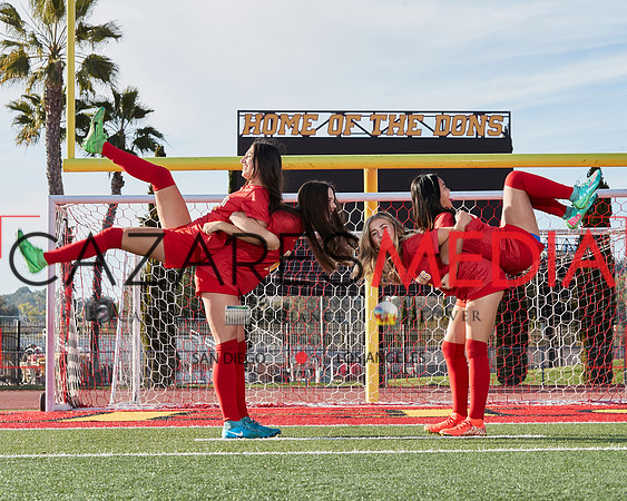 Cathedral Catholic Girls Varisty Soccer Team Media Day