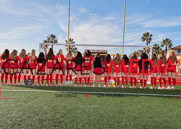 Cathedral Catholic Girls Varisty Soccer Team Media Day
