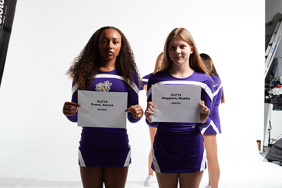 Academy of Our Lady of Peace Varsity Cheer Media Day
